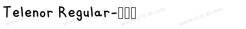 Telenor Regular字体转换